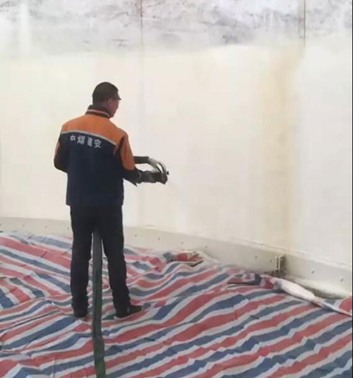 糧倉(cāng)聚氨酯保溫專用噴涂機(jī)(圖1) 糧倉(cāng)聚氨酯保溫專用噴涂機(jī)施工案例